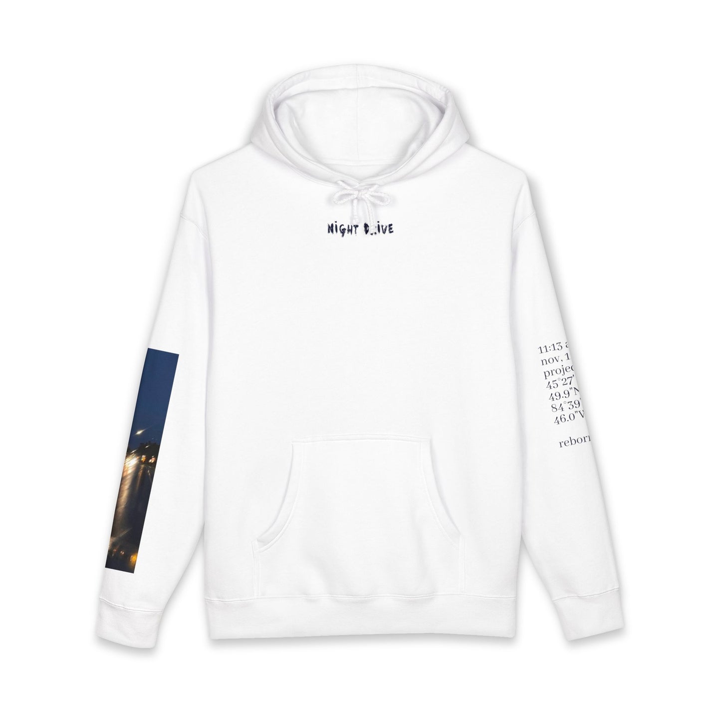 "night drive" heavyweight coordinate hoodie