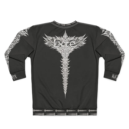 blxze. x lks "lxte" spinal crewneck