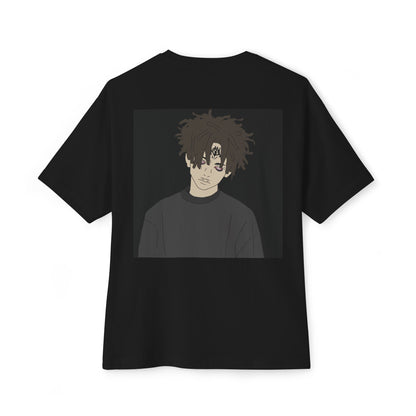 blxze. x lks "broken boy" oversized tee