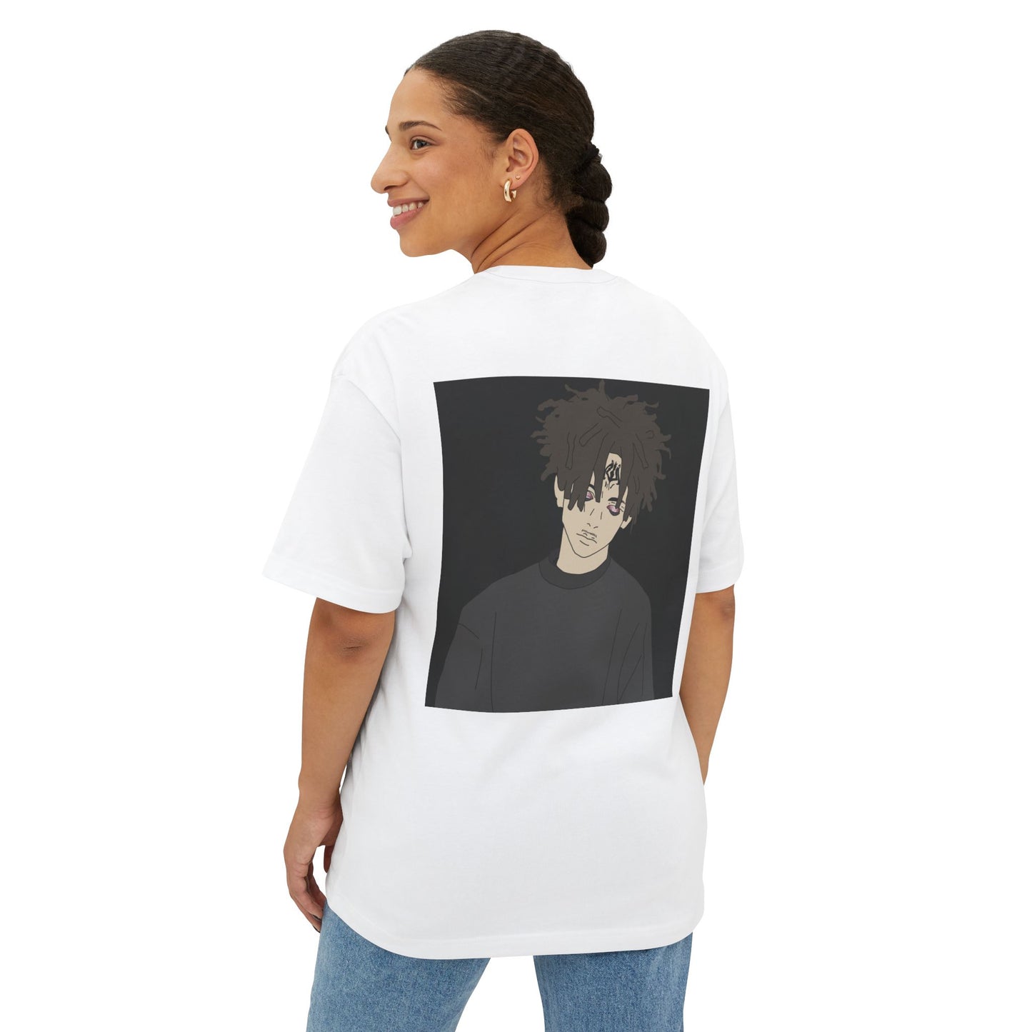 blxze. x lks "broken boy" oversized tee