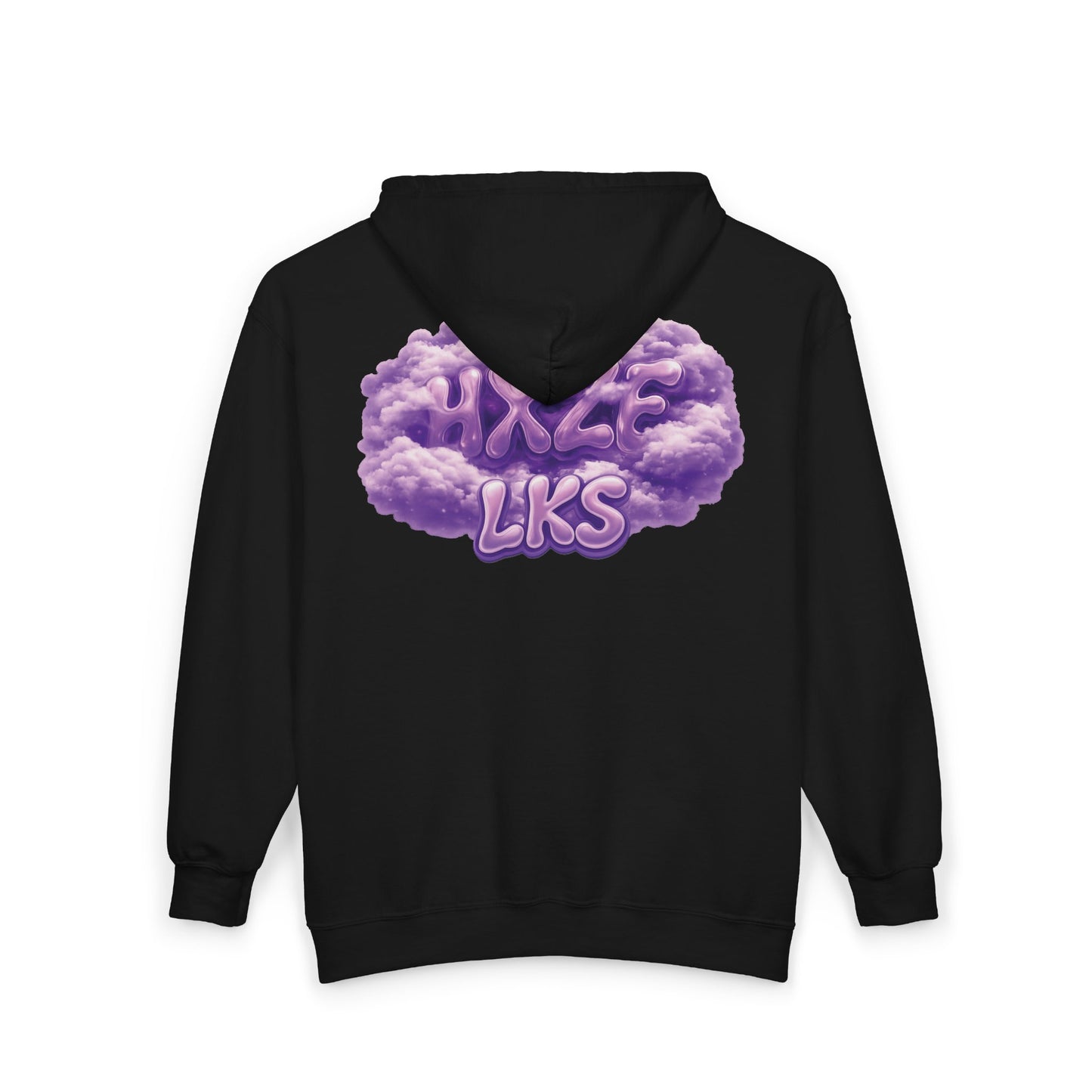 "pxrple hxze" heavy full zip hoodie