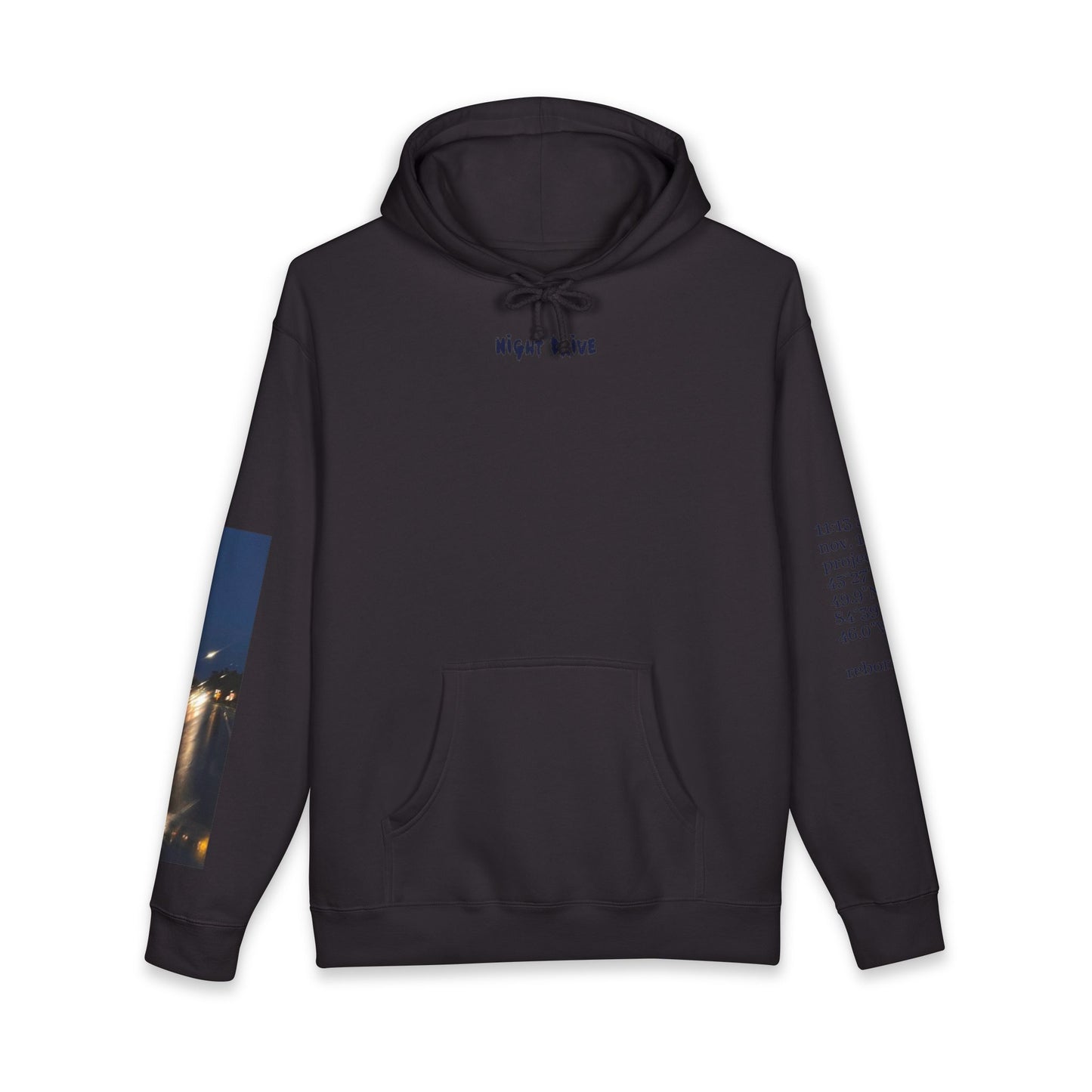 "night drive" heavyweight coordinate hoodie