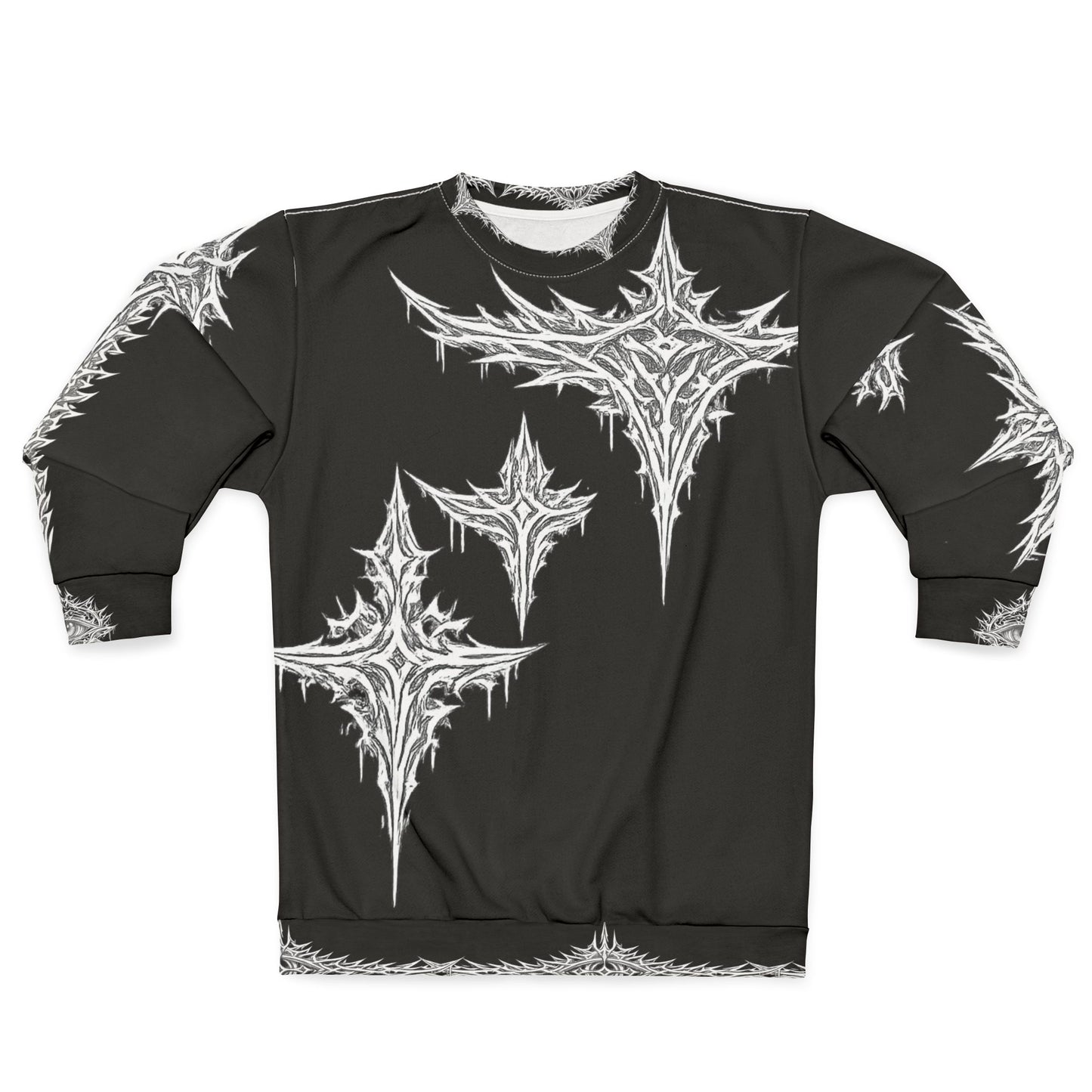lks "abstrxct" stars crewneck