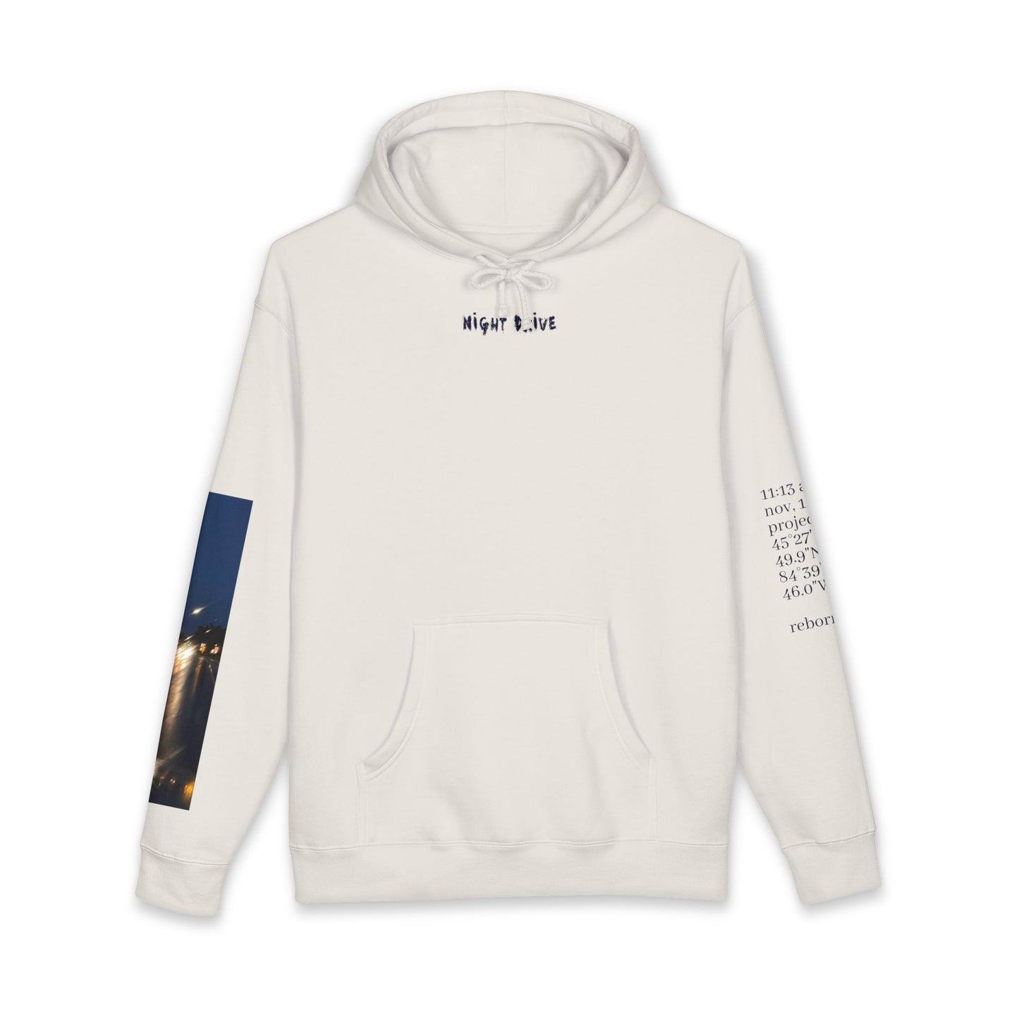 "night drive" heavyweight coordinate hoodie