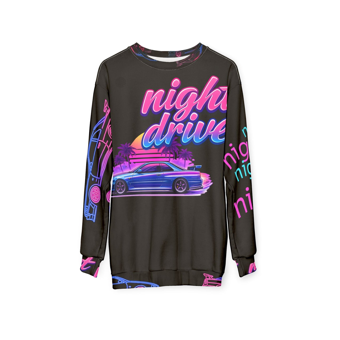 blxze. x lks "night drive" drift nights crewneck (limited)