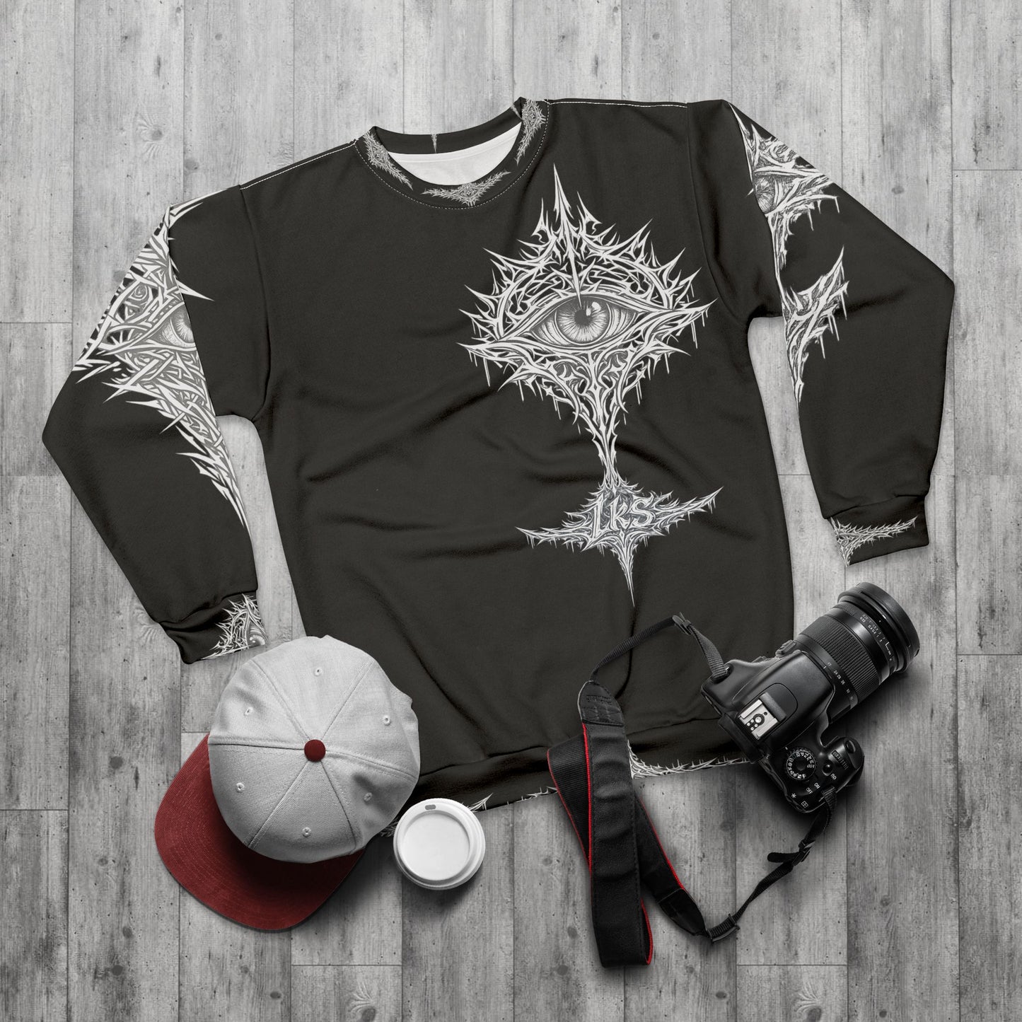 lks "evil eye" insanity crewneck