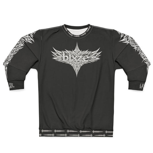 blxze. x lks "lxte" spinal crewneck