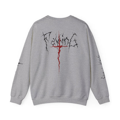 blxze. x lks "faking" heavy-blend crewneck