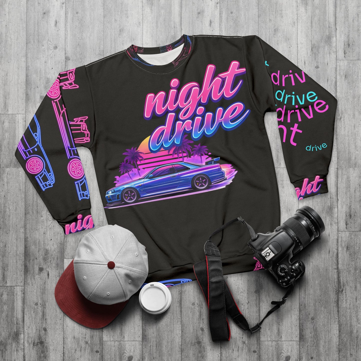 blxze. x lks "night drive" drift nights crewneck (limited)