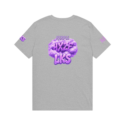 blxze. x lks "pxrple hxze" tee