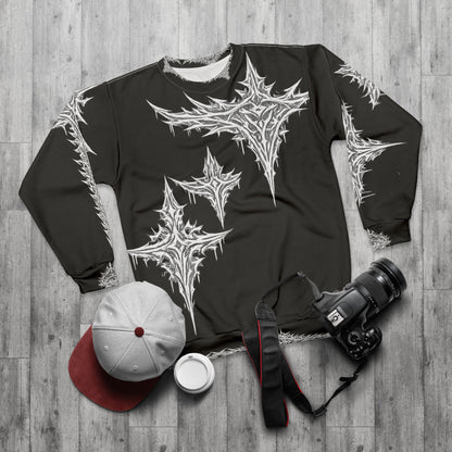lks "abstrxct" stars crewneck